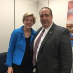 Senator Warren with Chief Campanello (Courtesy of John Guilfoil Public Relations LLC)