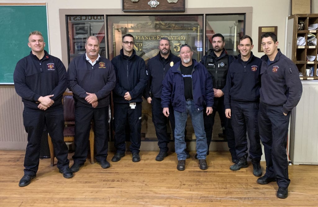 Local Man Reunites With Members Of The Gloucester Fire And Police